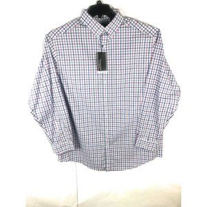 Roundtree Yorke Men's XLT Long Sleeve Button Up Multicolor Cotton Shirt  A12